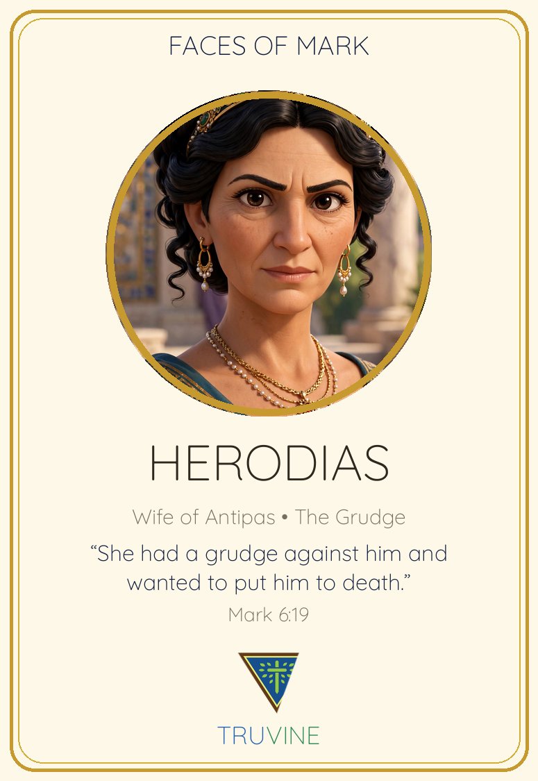 Herodias Faces of Faith card — front