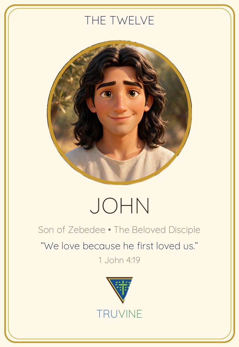 John, Son of Zebedee Faces of Faith card — front