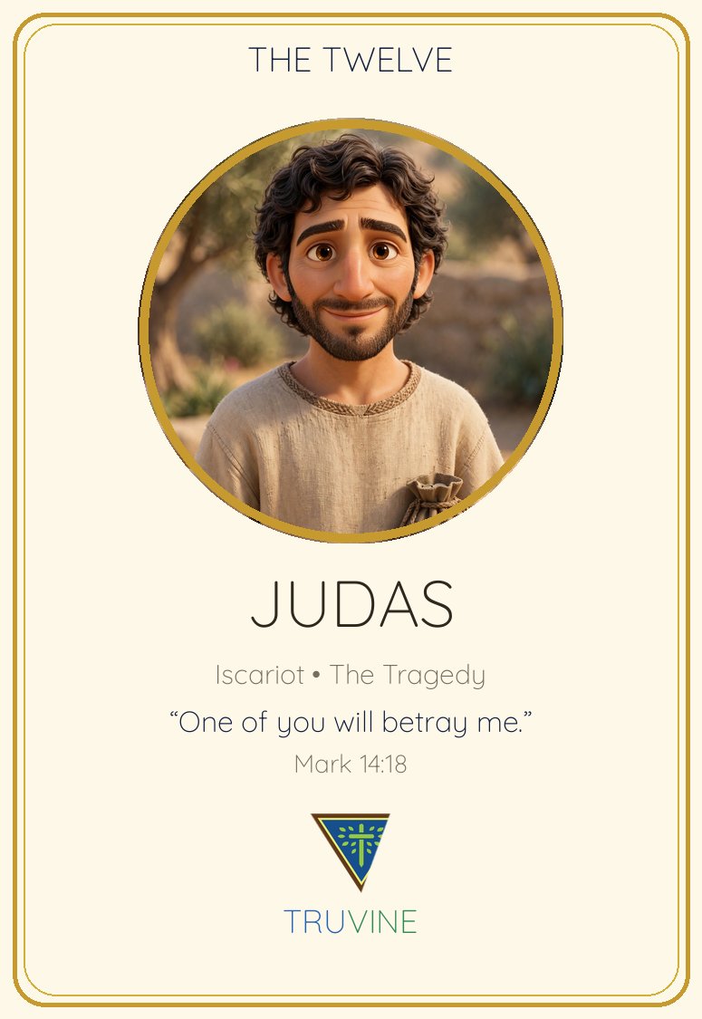 Judas Iscariot Faces of Faith card — front