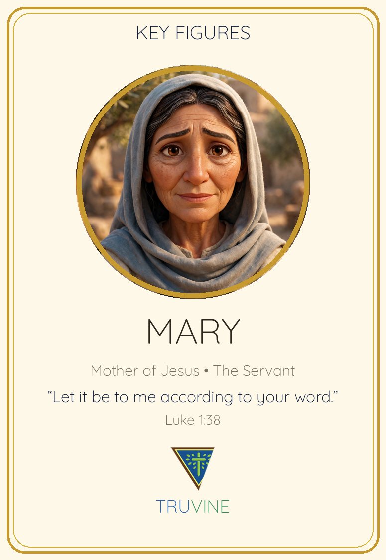 Mary, Mother of Jesus Faces of Faith card — front