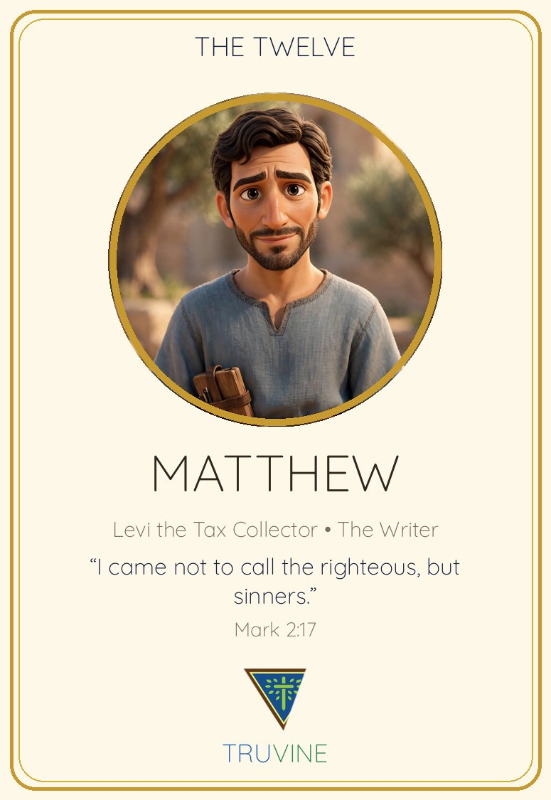 Matthew (Levi) Faces of Faith card — front