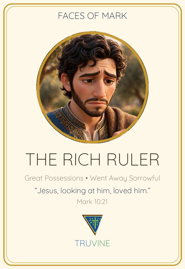 The Rich Young Ruler Faces of Faith card — front