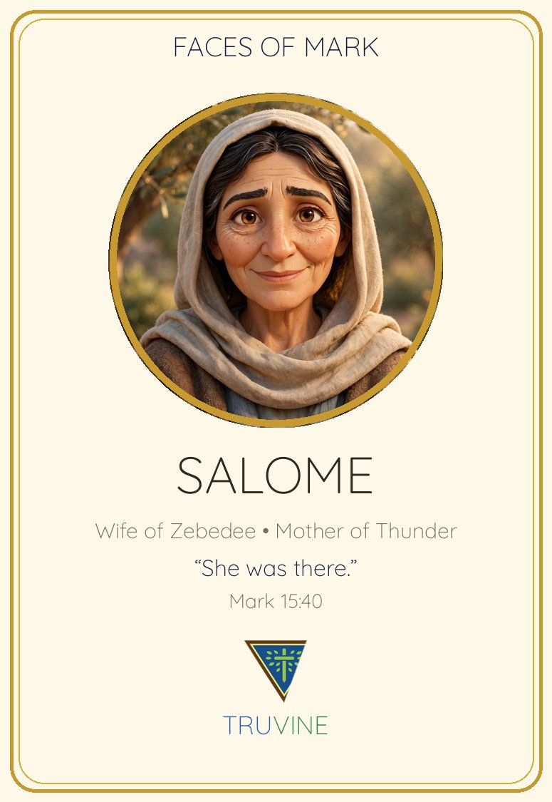Salome, Wife of Zebedee Faces of Faith card — front
