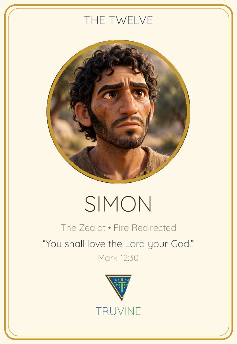 Simon the Zealot Faces of Faith card — front