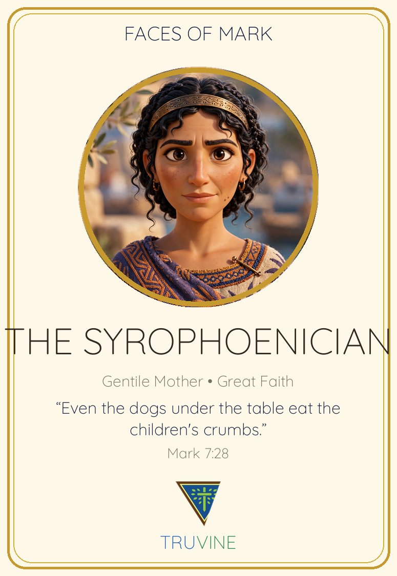 The Syrophoenician Woman Faces of Faith card — front
