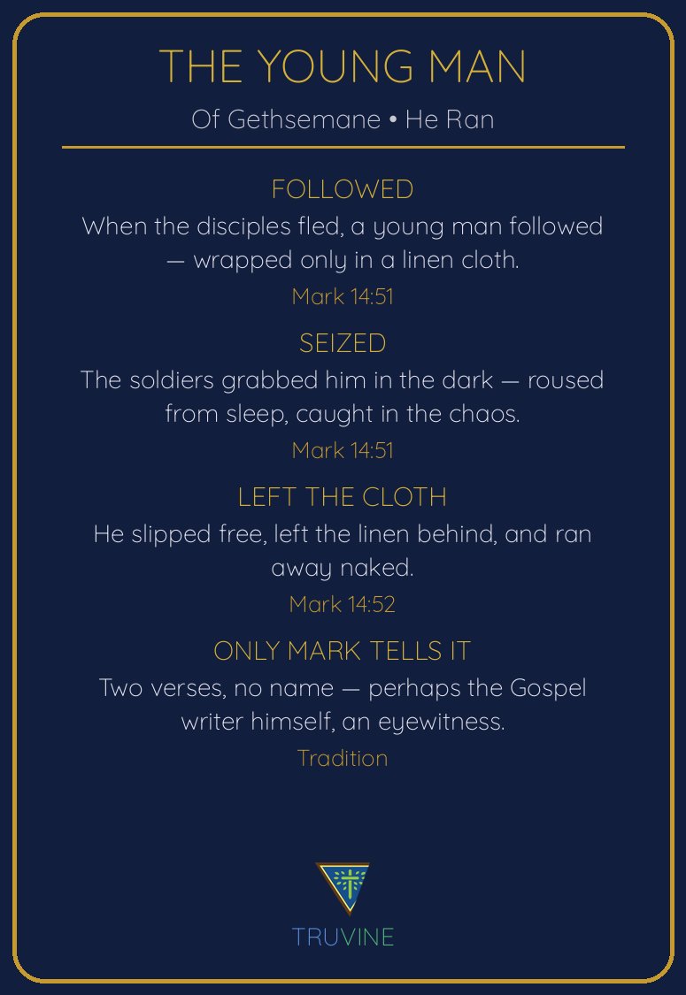 The Young Man Who Fled Faces of Faith card — back
